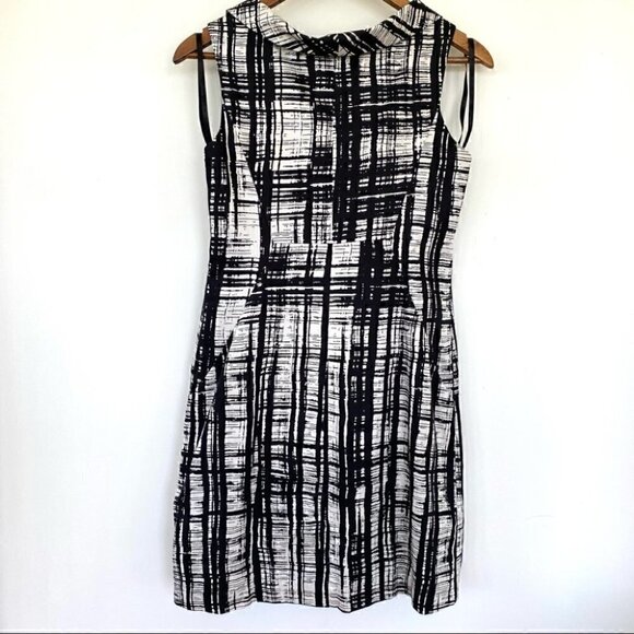 Ann Taylor mini dress, sleeveless with a round collar, ๐ฏ cotton, petite size - Picture 3 of 9